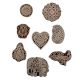 Set of 8 Piece New Mix Wooden Printing Block