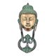 Brass Buddha Face Door Knocker