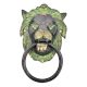 Green Patina Lion Door Knocker