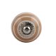 Light Peach Striped Small Ceramic Drawer Knob