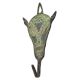 Tribal Horse Face Hooks with Patina