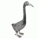 Silver Duck Garden Sculpture
