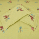Deer Light Green Cotton Bedsheet