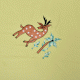 Deer Light Green Cotton Bedsheet
