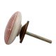 Red Stripe Flat Ceramic Dresser Knob
