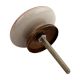 Red Stripe Flat Ceramic Dresser Knob