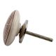 Brown Stripe Flat Ceramic Drawer Knob