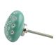 Sea Green Heart Etched Ceramic Cabinet Knob Online
