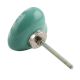 Sea Green Heart Etched Ceramic Cabinet Knob Online