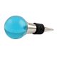 Turquoise Round Glass Wine Stopper
