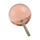 Peach Pink Round Glass Drawer Knob Online