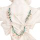 Turquoise Seed Bead Shell Necklace