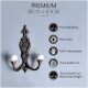 Solid White Ceramic Iron Hooks