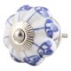 Blue Shamrock Ceramic Knob