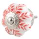 Red Leaf Ceramic Knob