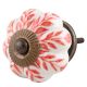 Red Leaf Ceramic Knob