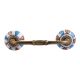 Faded Bluish Ceramic Bridge Handle