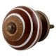 Brown Knob White Striped