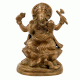 Brass Elephant Headed God Ganesh Statue
