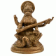 Goddess Saraswati with Veena Brass Statue