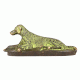 Bronze Sitting Dog Statue