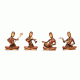 Ethnic Brass Musical Ladies 4 Pieces