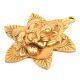 Ganesha Leaf God Brass Wall Plate