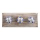 Royal Floral Ceramic Wooden Hooks