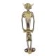 Dhokra Brass Man with Drum Door Handle