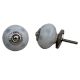 White Light Grey Ceramic Knob