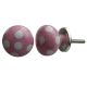 Pink White Pola Dot Knob