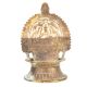 Indian Old Vintage Handmade Unique Brass Oil Lamp Goddess Laxmi Diya