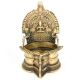 Brass Hand Carved Rare Laxmi Figure Laxmi Oil Lamp Deepak