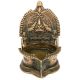Brass Puja Ritual Alter Lamp Depicting Lakshmi Hindu