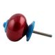 Neon Cherry Turquoise Fitting Round Ceramic Knob