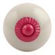 Cream Round Pink Fitting Ceramic Knob