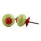 Lime Round Red Fitting Ceramic Knob