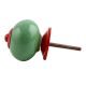 Solid Pea Green Red Fitting Ceramic Knob