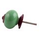 Solid Pea Green Purple Fitting Ceramic Knob