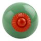 Solid Pea Green Orange Fitting Ceramic Knob