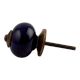 Navy Blue Antique Fitting Ceramic Knob