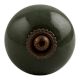 Olive Round Antique Fitting Ceramic Dresser Knob