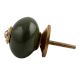 Olive Round Golden Fitting Ceramic Cabinet Knob