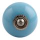 Sky Blue Silver Ceramic Drawer Knob Online