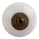 White Antique Fitting Ceramic Wardrobe Knob