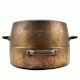 Very Old Traditional Bronze Cooking Pot with Lid