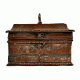 Big Handmade Aged Copper Metal Embossed Jewellery/Storage Box with Latch