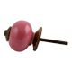 Dark Pink Antique Fitting Ceramic Drawer Knob