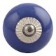 Slate Blue Silver Fitting Ceramic Drawer Knob Online