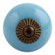 Sky Blue Antique Fitting Ceramic Cabinet Knob